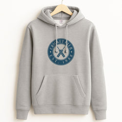 Cricket Badge Unisex Grey Hoodie