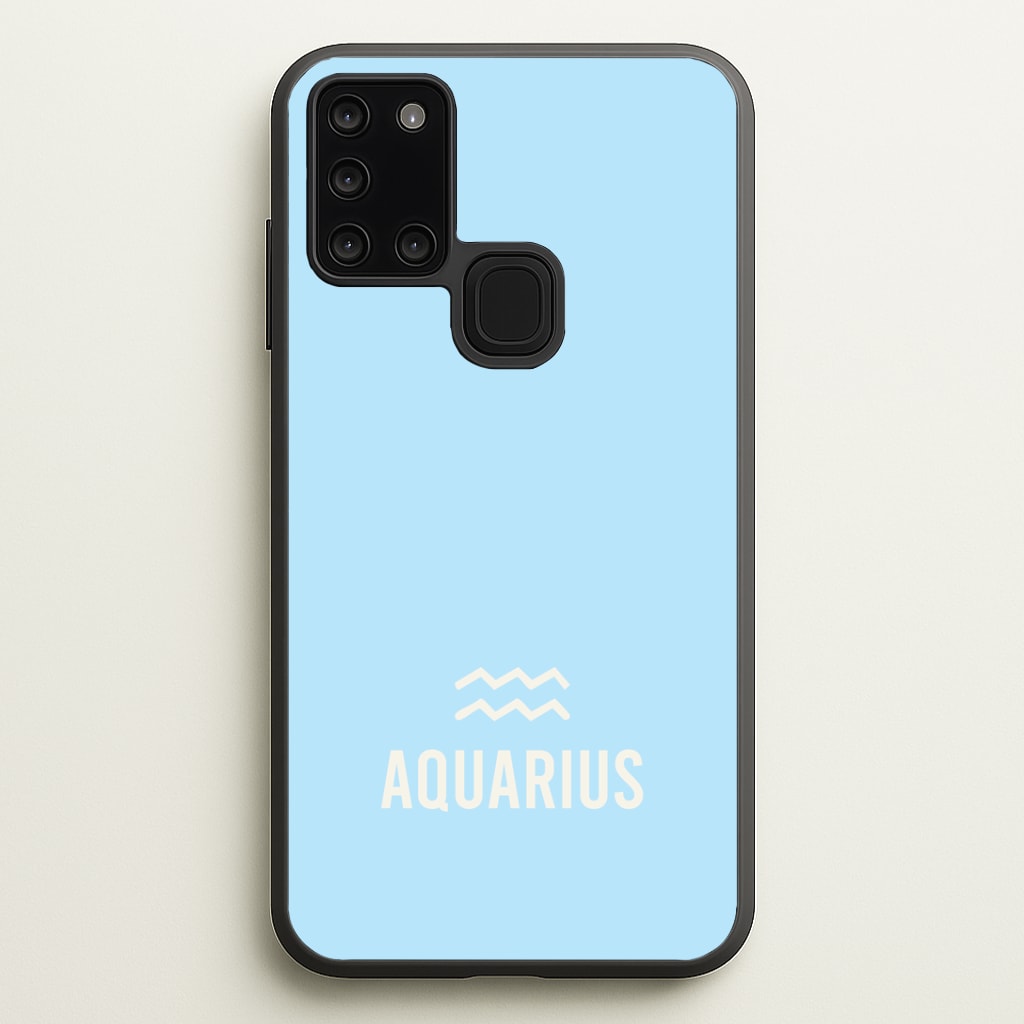 Aquarius Pastel Zodiac Galaxy A21s Case