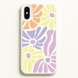 Pastel Abstract Flowers iPhone XS Max Case