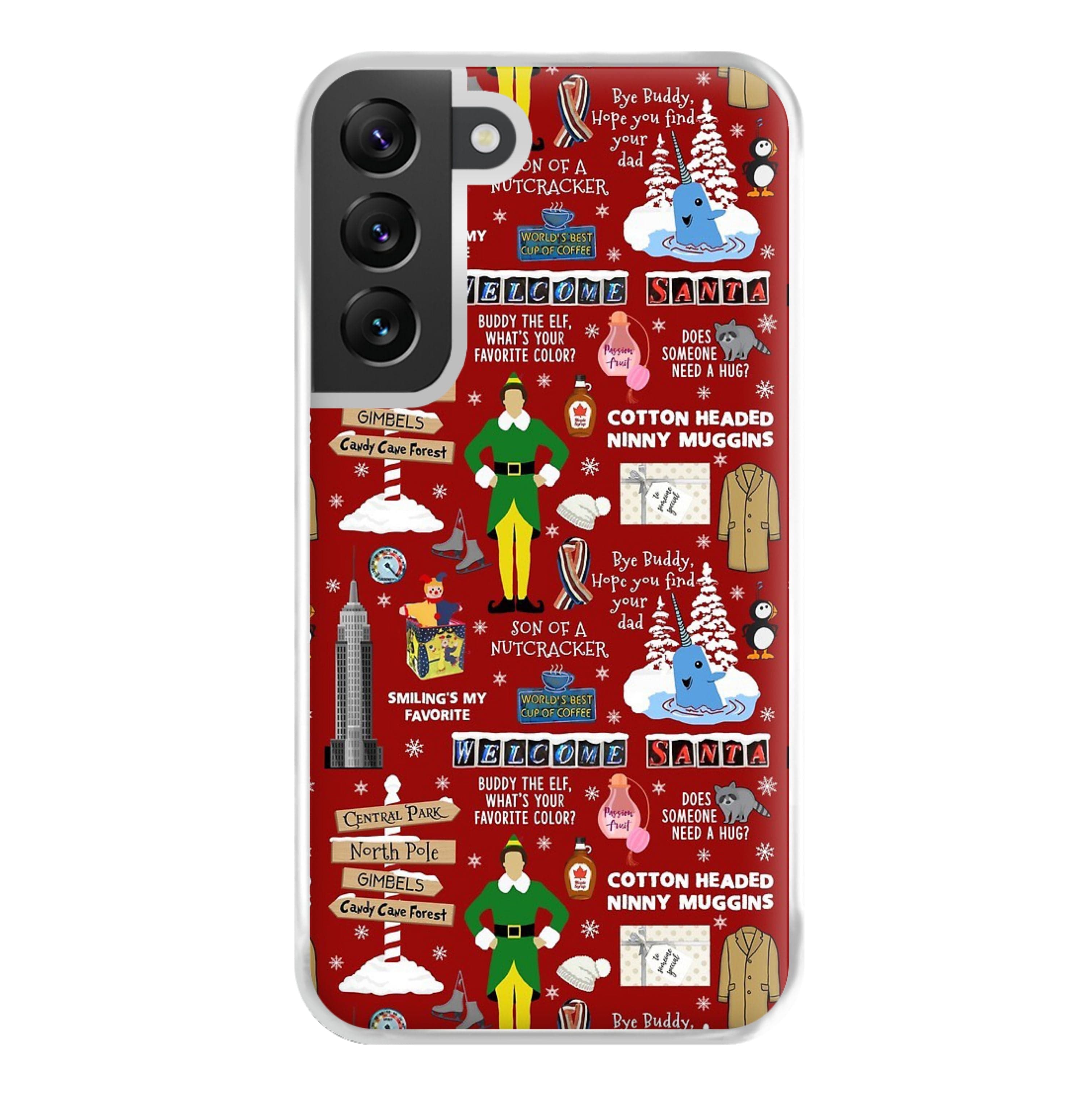 Red Elf Pattern Phone Case