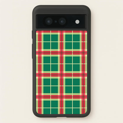 Red And Green Tartan II Christmas Pattern Google Pixel 8 Case