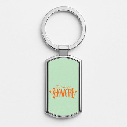 TLOAS Orange Silver Metal Keyring