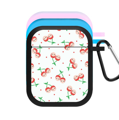 Cherry Angels Pattern AirPods Case