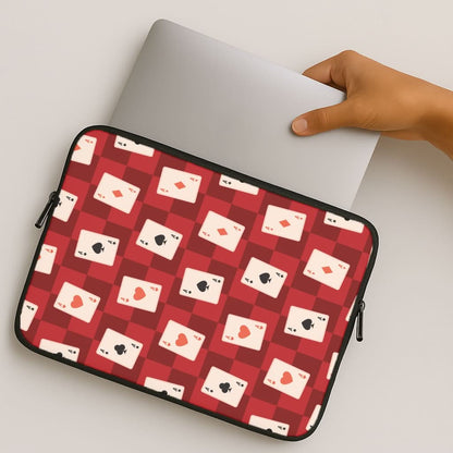 Card Deck Checkered Pattern  MacBook Cover