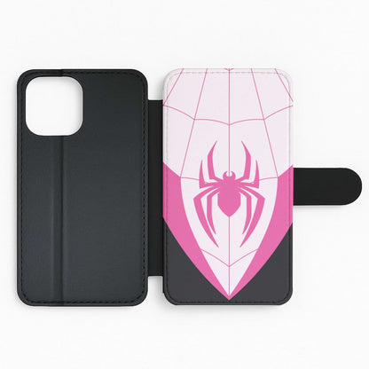 Pink And Black Spider Costume Flip Phone Case