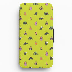 Halloween Plushies Pattern III - Halloween Flip / Wallet Phone Case