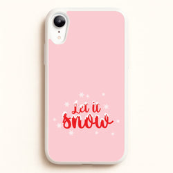Let It Snow Snowflakes iPhone XR Case
