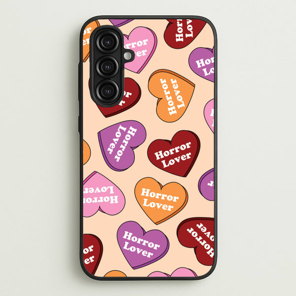 Horror Lover Hearts Pattern Galaxy A16 Case
