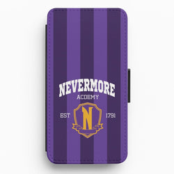 Addams Academy Purple Flip / Wallet Phone Case