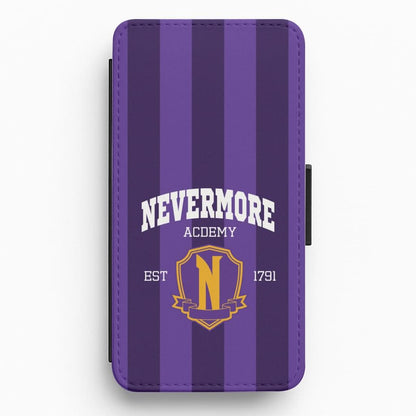 Addams Academy Purple Flip / Wallet Phone Case
