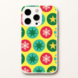 Colourful Abstract Baubles Christmas Pattern iPhone 15 Pro Case
