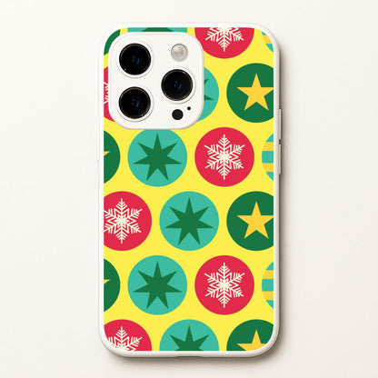 Colourful Abstract Baubles Christmas Pattern iPhone 15 Pro Case