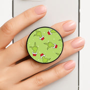 Green Middle Finger Christmas Pattern FunGrip 1