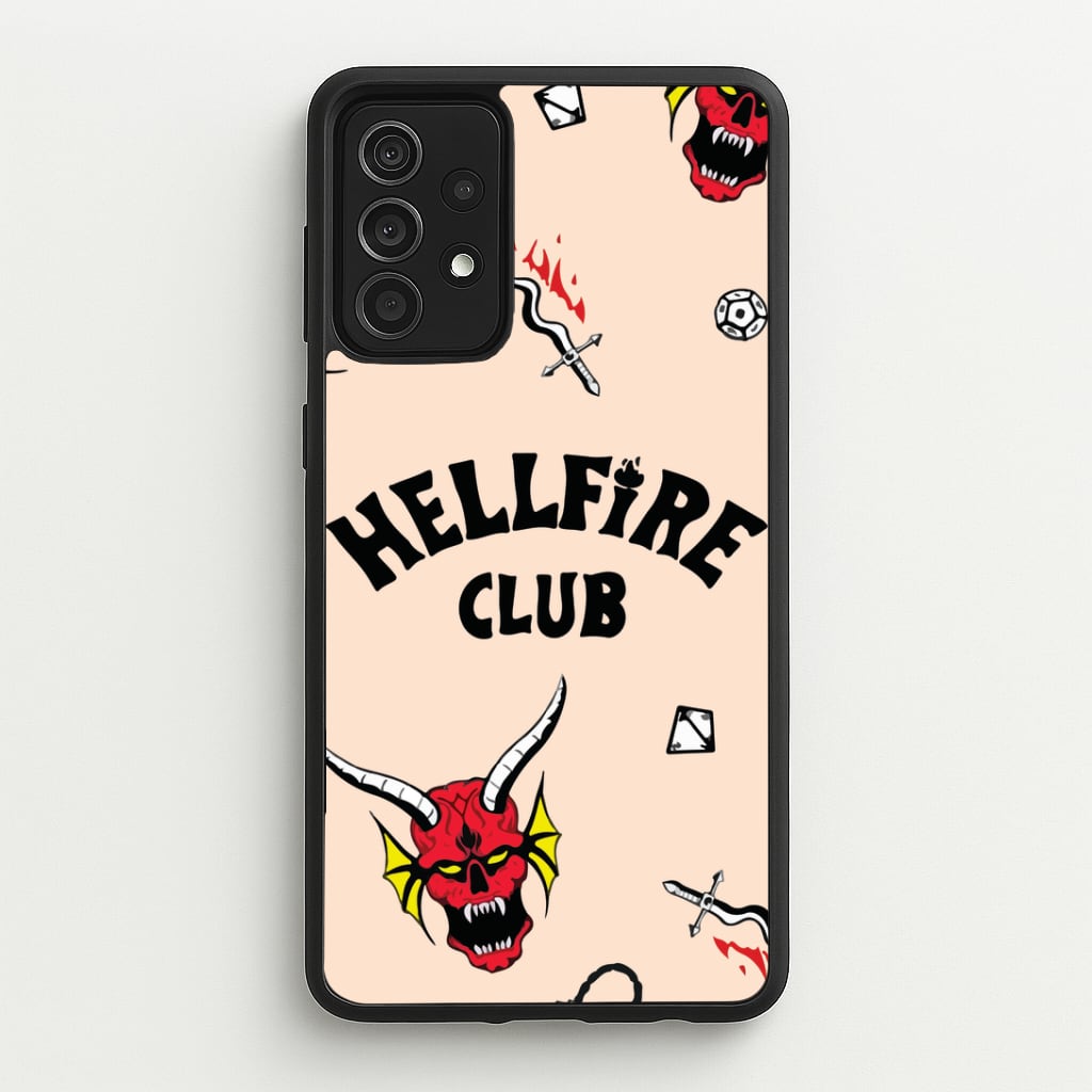 Hellfire Club Icons Collage Peach Galaxy A52 / A52s Case