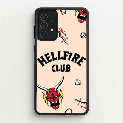 Hellfire Club Icons Collage Peach Galaxy A52 / A52s Case