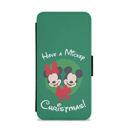 Have A Mickey Christmas Flip / Wallet Phone Case