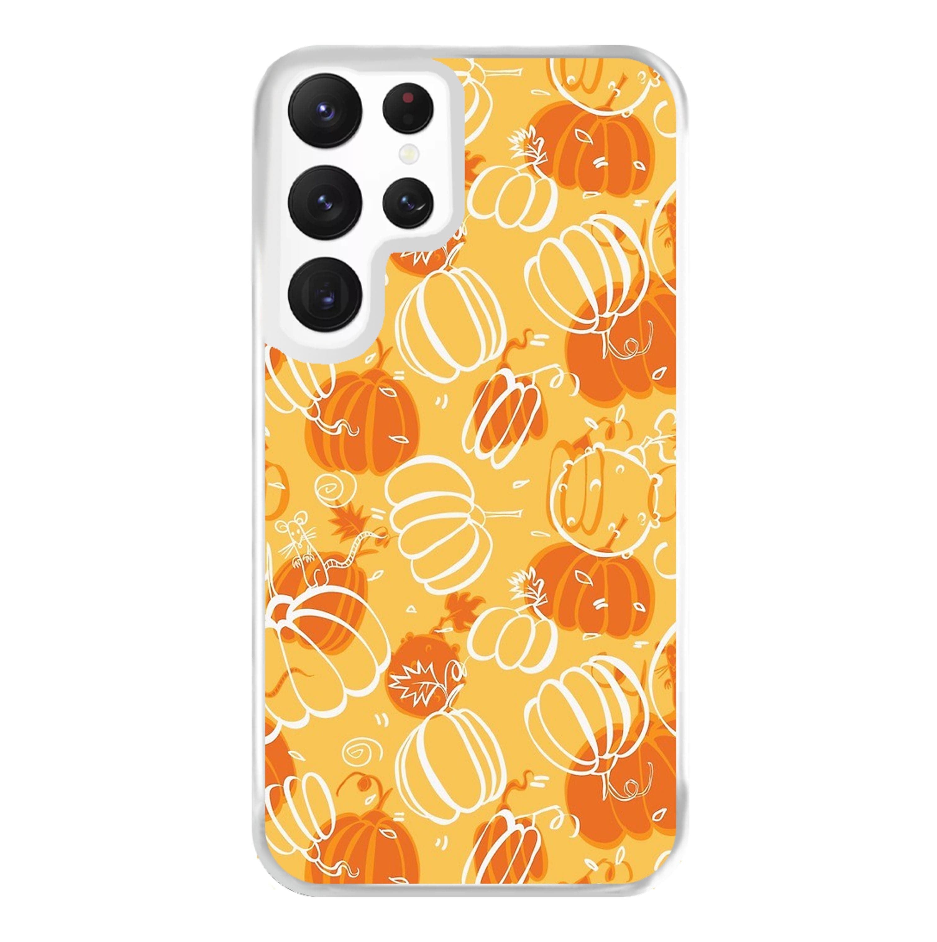 Drawn Pumpkin Pattern Phone Case