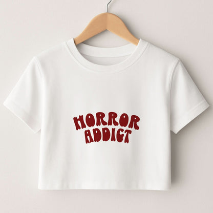 Horror Addict Crop Top