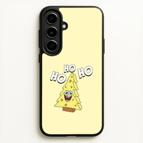Christmas Tree Cartoon Sponge Galaxy A56 Case