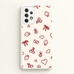 Valentines Doodles Galaxy A52 / A52s Case