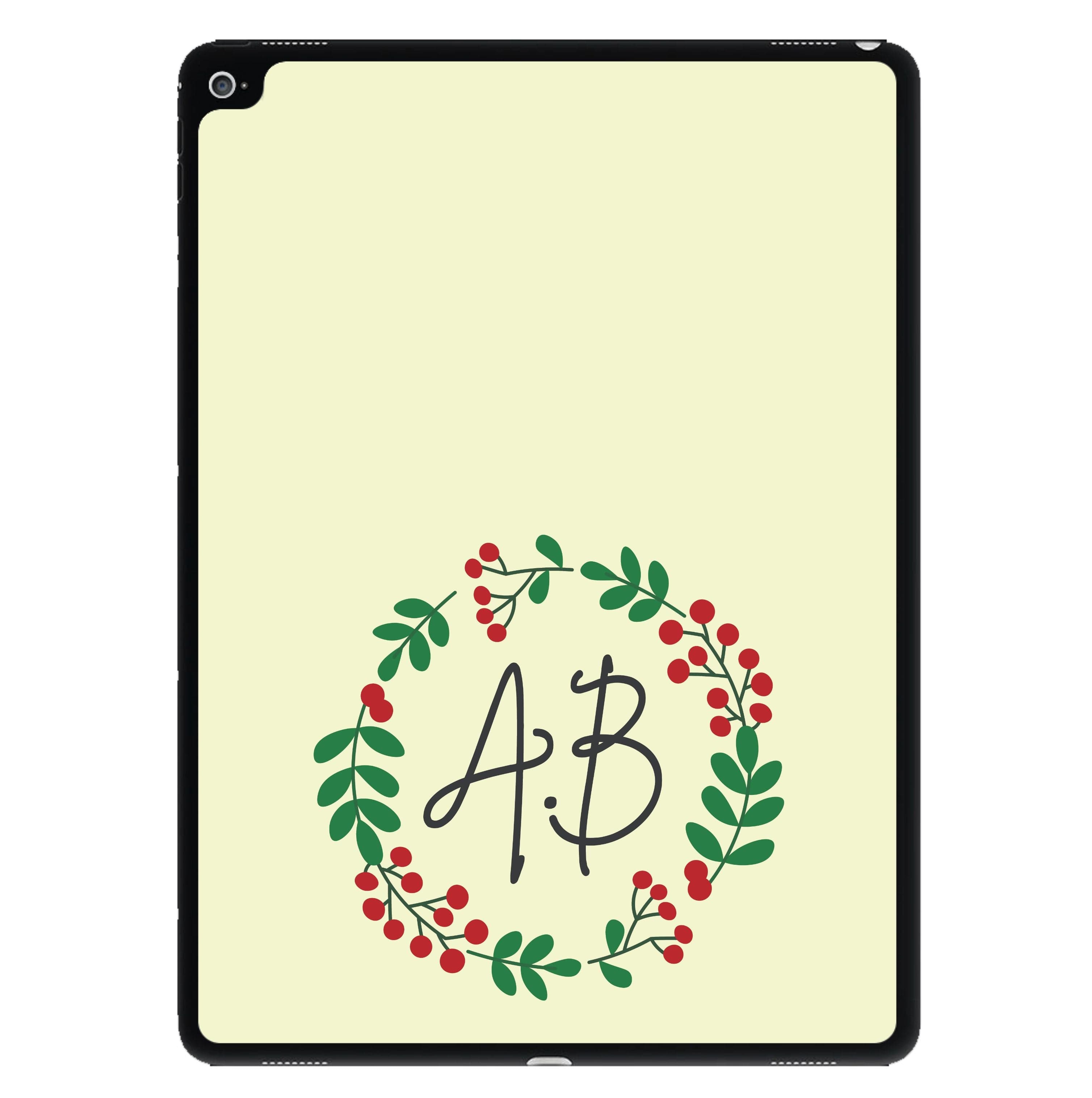 Personalised Wreath iPad Case