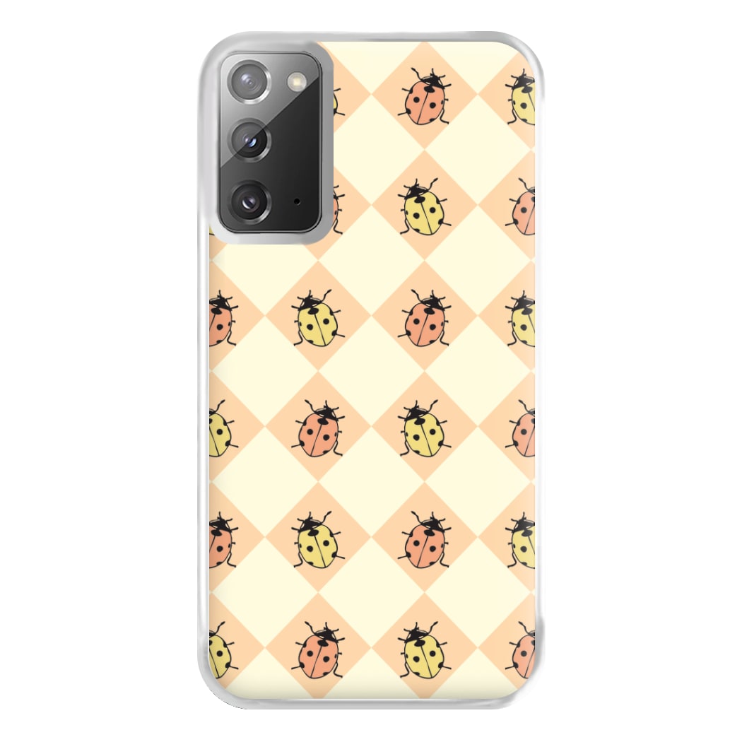 Argyle Ladybugs Pattern Galaxy Note 20 Ultra Case