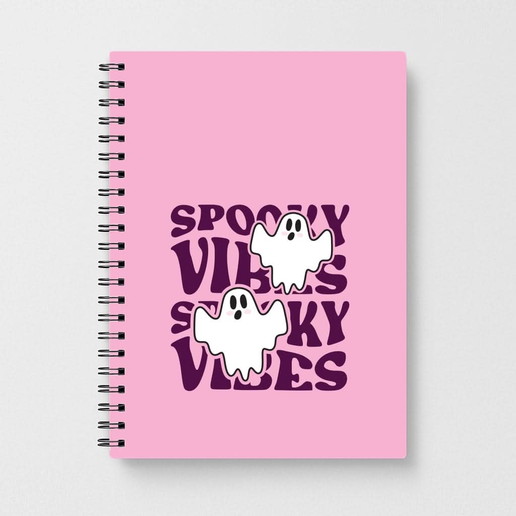 Spooky Vibes Pink Notebook