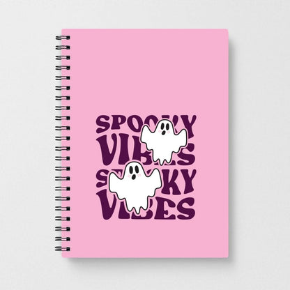 Spooky Vibes Pink Notebook