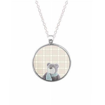 Tartan Teddy Bear  Necklace