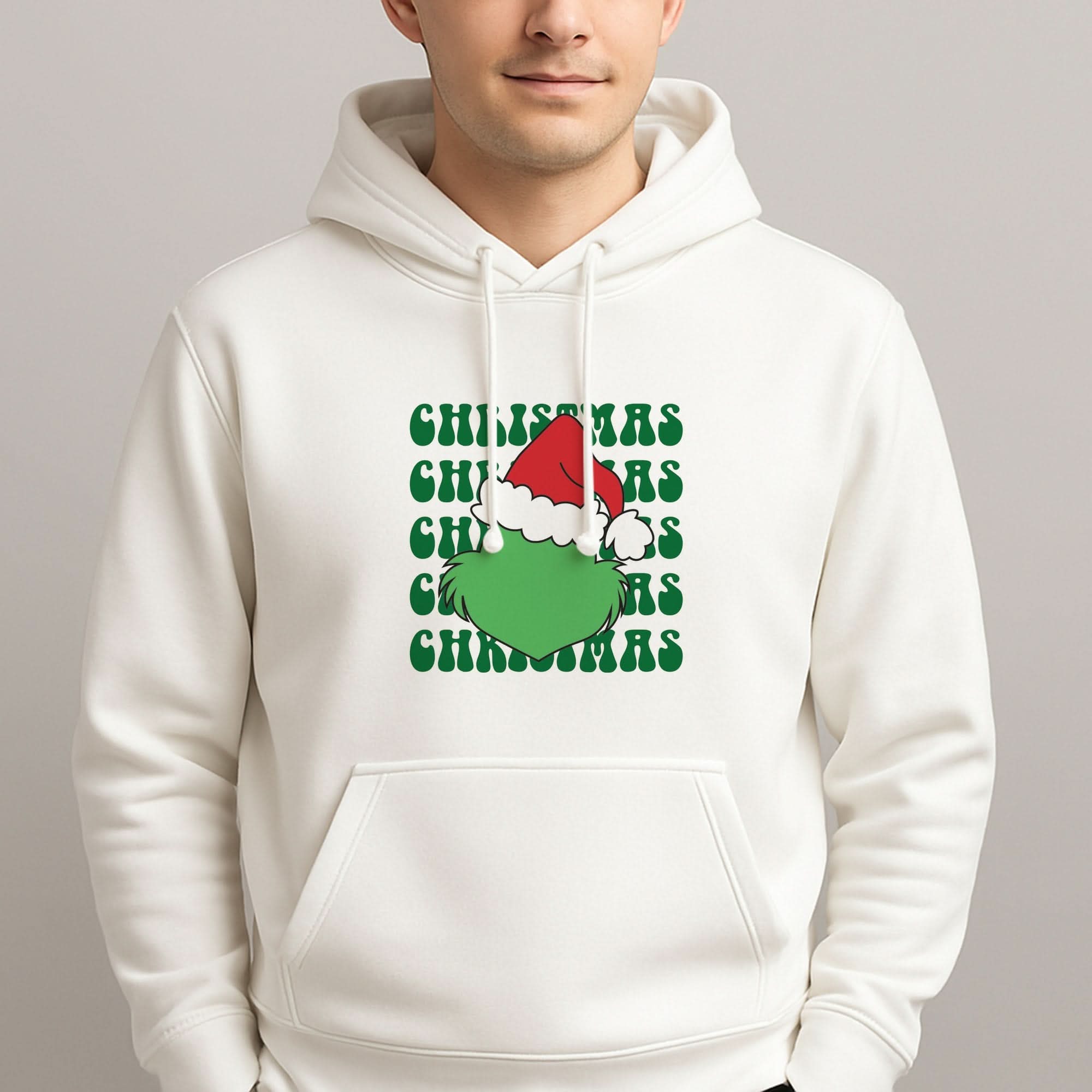 Green Creature Christmas Mens Hoodie