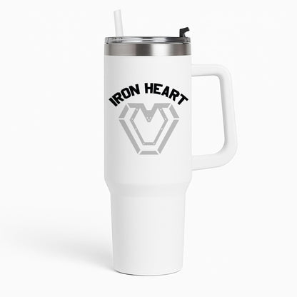Metal Hero Heart Tumbler