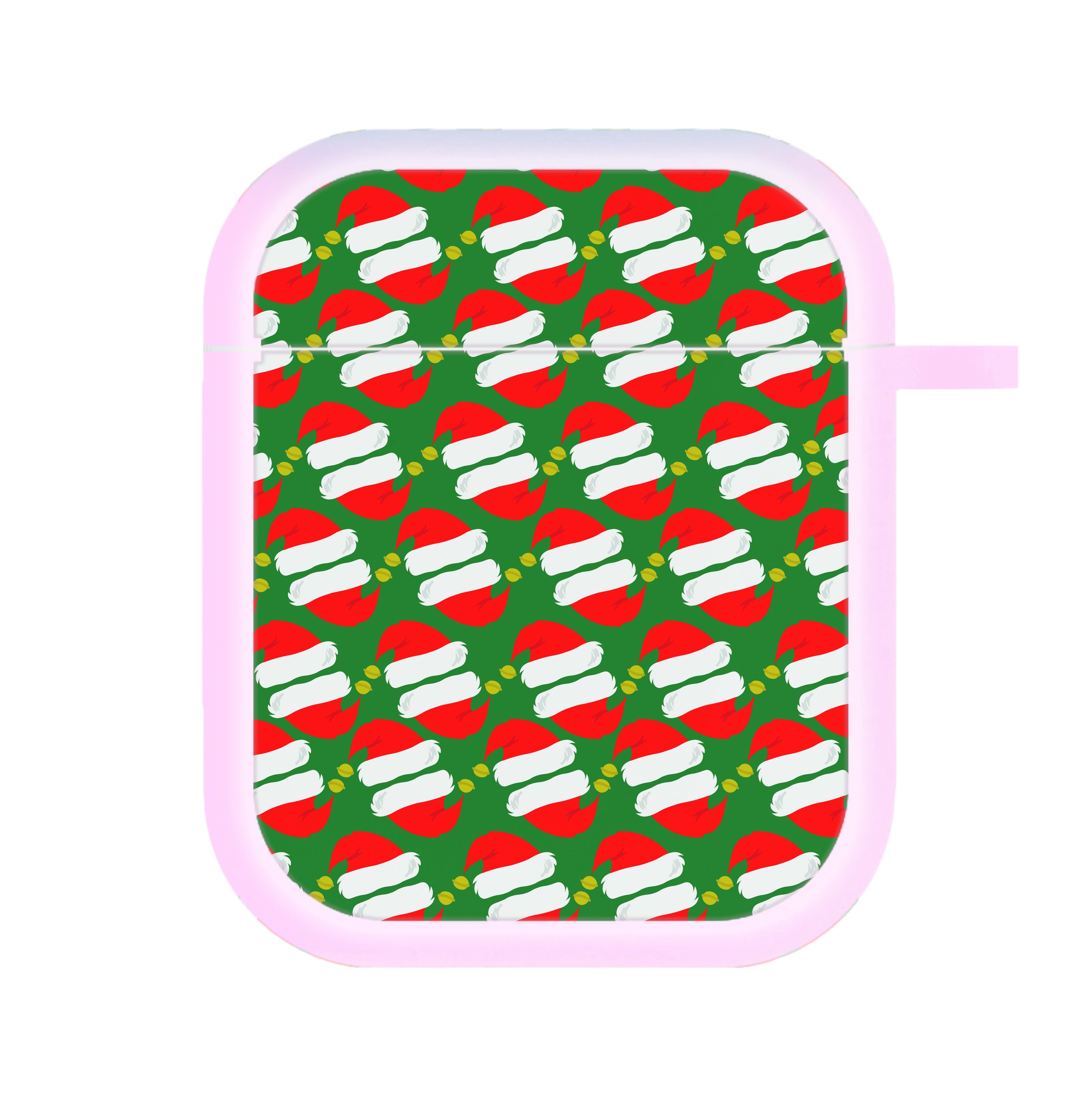 Santa Hat Pattern - Christmas AirPods Case