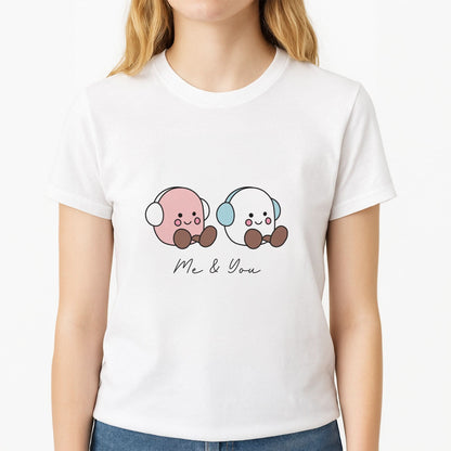 Cute Christmas Marshmellow Plushies Womens T-Shirt