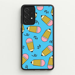 Pencils And Scribbles Pattern Galaxy A52 / A52s Case