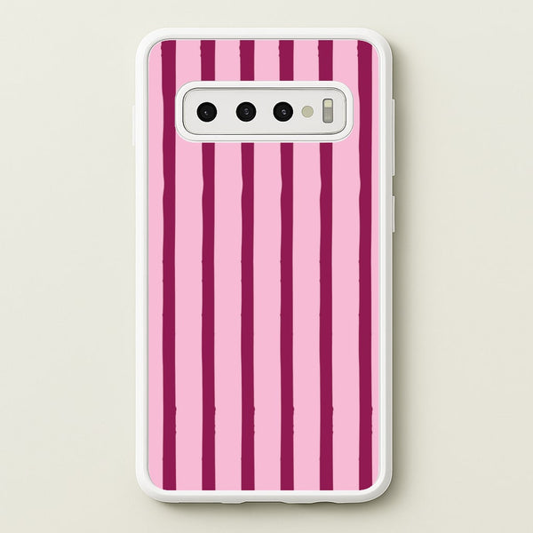 Strawberry Stripes  Galaxy S10 Case