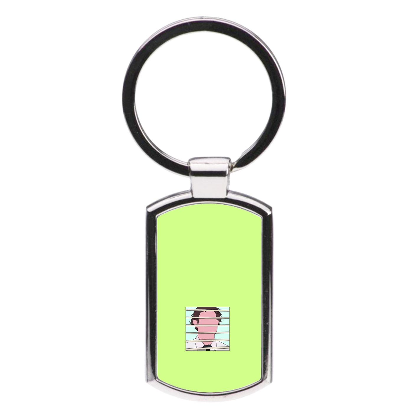 Jim Through The Blinds - The Office Luxury Keyring