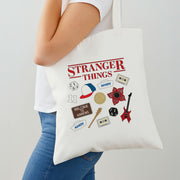Stranger Things Cartoon Icons Tote Bag 2