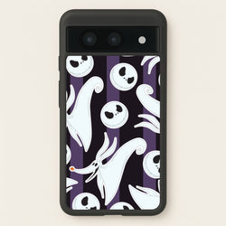 Skeleton Dog And Face Pattern Google Pixel 8a Case