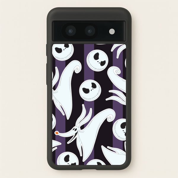 Skeleton Dog And Face Pattern Google Pixel 8a Case