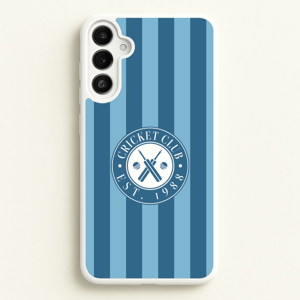 Stripey Cricket Badge Galaxy A34 Case