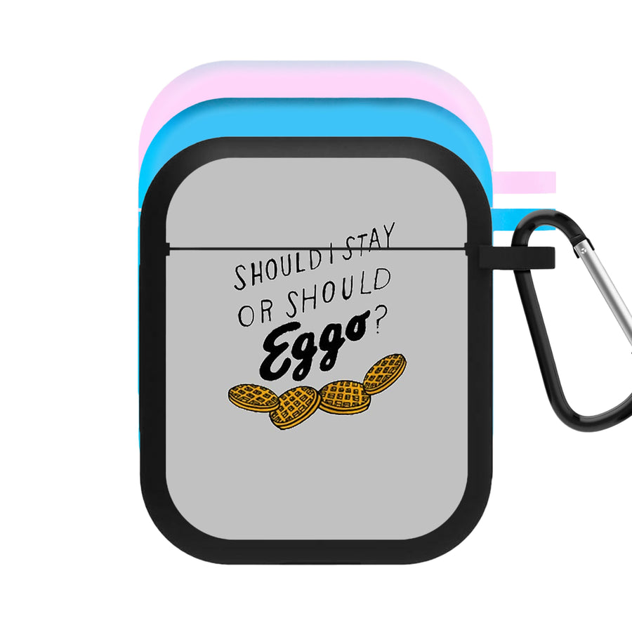 Should I Stay Or Should I Eggo - Stranger Things AirPods Case