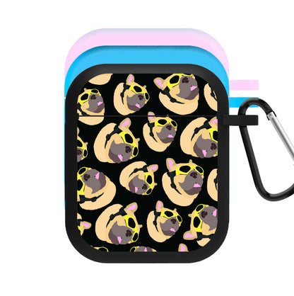 Frenchie With Goggles Pattern AirPods Case
