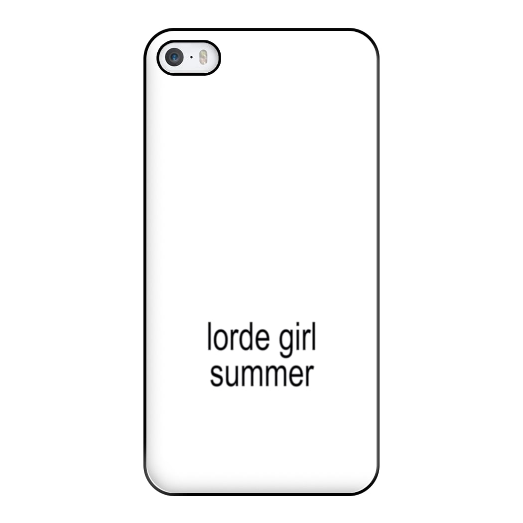 Lorde Girl Summer iPhone 5 / 5s / SE 2016 Case