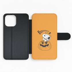 Cartoon Beagle Pumpkin Flip Phone Case