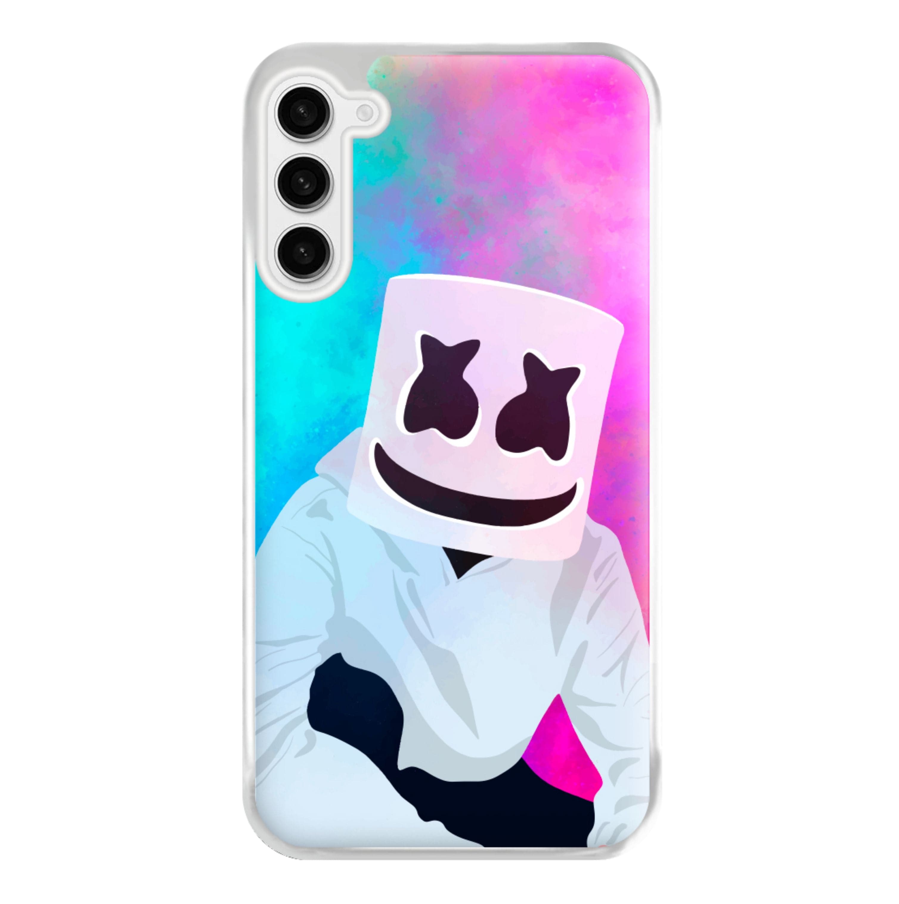 Rainbow White Helmet DJ Phone Case