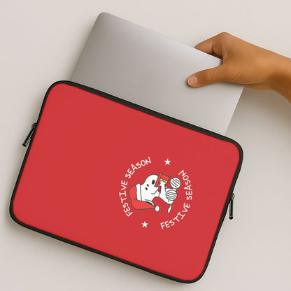 Cartoon Beagle Festive Season MacBook Cover