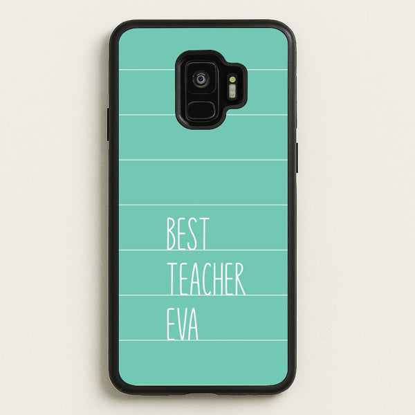 Best Teacher Eva Galaxy S9 Case