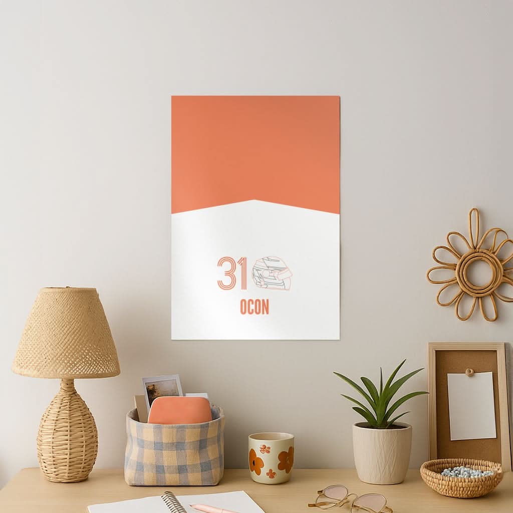 Ocon Helmet 2026 Art Print