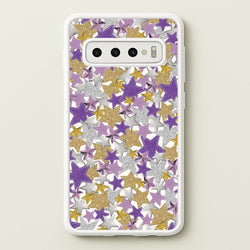 Mauve Stars Collage  Galaxy S10 Plus Case