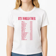 K-Pop Band World Tour List 2026 T-Shirt 3